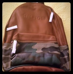 Leather Tommy Hilfiger backpack